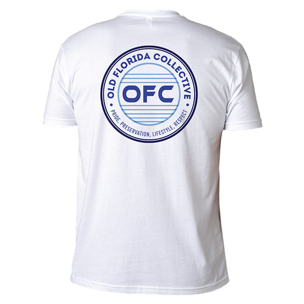 Men's White Short Sleeve With OFC Logo