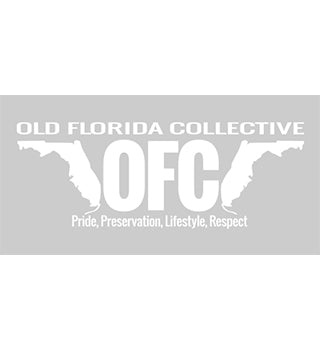 14" x 5.5"- Die-Cut White OFC Florida Horns Sticker