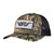 Mossy Oak Camo/Black With Rubber OFC Florida Horns Patch Trucker Hat