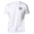 Men's White Short Sleeve With Blue Florida Flag Logo