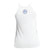 WOMENS WHITE WITH MULTI BLUE OFC LOGO TANK