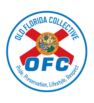 10" Circle Blue Florida Flag Sticker