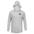Men's Performance Silver Long Sleeve Hooded With FLA Flag Logo