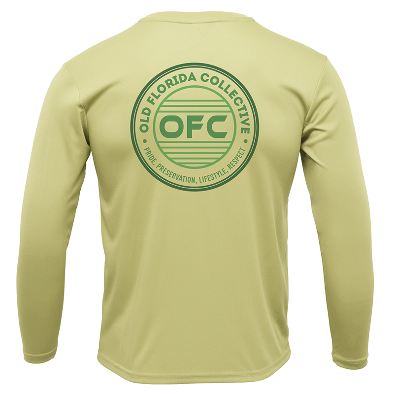Men's Performance Canary Long Sleeve With Green OFC Logo