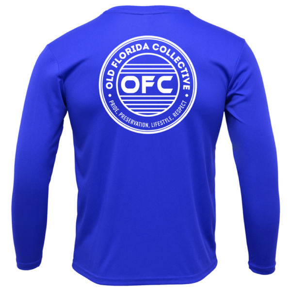 Men's Performance Royal Blue Long Sleeve OFC Logo