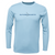 Men's Performance Silver Long Sleeve Hook Logo *Colors Silver and Ice Blue*
