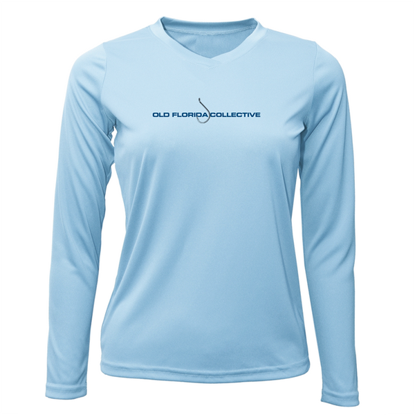 *NEW* Women's Performance Ice Blue Long Sleeve With Hook Logo