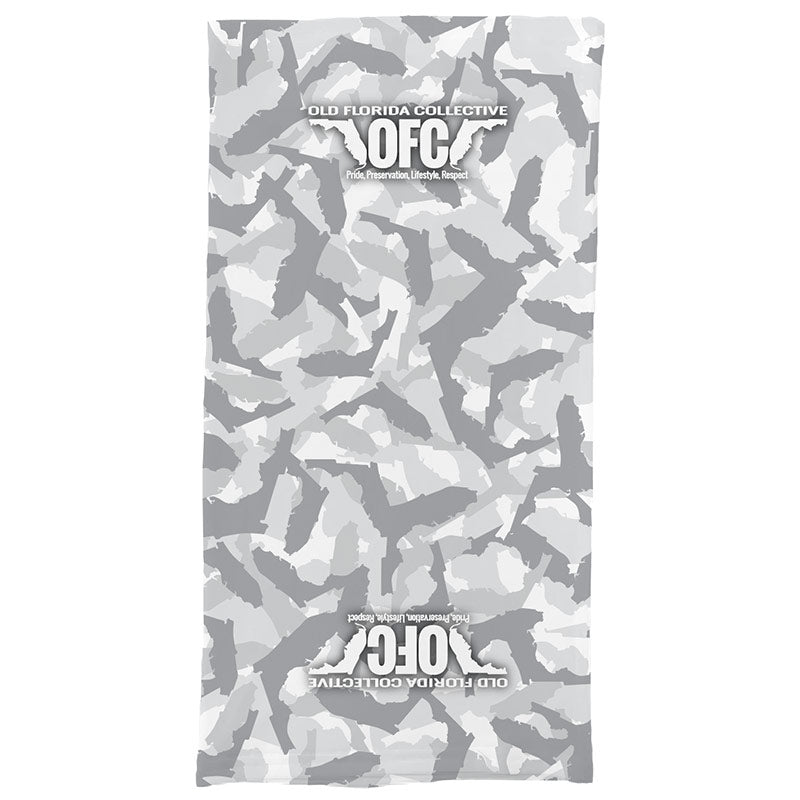 Gray and White State of FLA Camo Buff